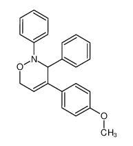 4-(4-methoxy-phenyl)-2,3-diphenyl-3,6-dihydro-2H-[1,2]oxazine_67946-13-8
