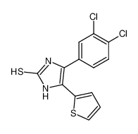 4-(3,4-dichloro-phenyl)-5-thiophen-2-yl-1,3-dihydro-imidazole-2-thione_67947-59-5