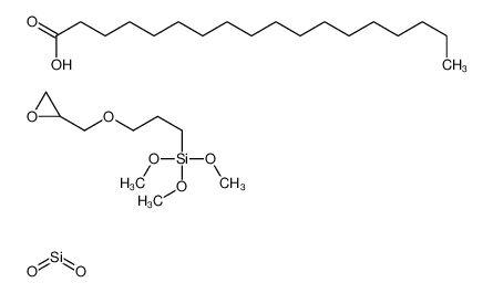 dioxosilane,octadecanoic acid,trimethoxy-[3-(oxiran-2-ylmethoxy)propyl]silane_67953-81-5