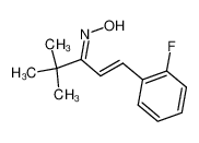 (E)-1-(2-Fluoro-phenyl)-4,4-dimethyl-pent-1-en-3-one oxime_67961-90-4