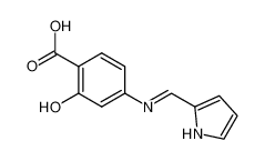 2-hydroxy-4-pyrrol-2-ylmethylenamino-benzoic acid_67973-63-1