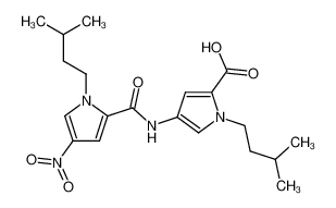 1-(3-Methyl-butyl)-4-{[1-(3-methyl-butyl)-4-nitro-1H-pyrrole-2-carbonyl]-amino}-1H-pyrrole-2-carboxylic acid_67973-97-1