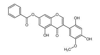7-benzoyloxy-3-(2,4-dihydroxy-5-methoxy-phenyl)-5-hydroxy-chromen-4-one_67978-86-3