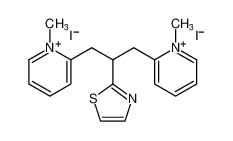 Pyridinium, 2,2'-[2-(2-thiazolyl)-1,3-propanediyl]bis[1-methyl-, diiodide_679788-44-4