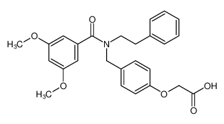 2-(4-((3,5-dimethoxy-N-phenethylbenzamido)methyl)phenoxy)acetic acid_679790-19-3