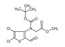 methyl N-(tert-butoxycarbonyl)-N-(4,5-dichloro-2-formyl-3-thienyl) glycinate_679794-57-1