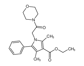 ethyl 2,4-dimethyl-1-(2-morpholino-2-oxoethyl)-5-phenyl-1H-pyrrole-3-carboxylate_679797-37-6