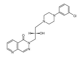 6-{3-[4-(3-chloro-phenyl)-piperazin-1-yl]-2-hydroxy-propyl}-6H-pyrido[2,3-d]pyridazin-5-one_67980-40-9