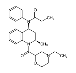 rel-N-((2R,4S)-1-(4-ethylmorpholine-2-carbonyl)-2-methyl-1,2,3,4-tetrahydroquinolin-4-yl)-N-phenylpropionamide_679806-50-9