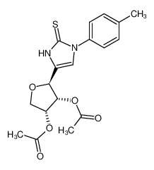 4-(O2,O3-diacetyl-β-D-erythrofuranosyl)-1-p-tolyl-1,3-dihydro-imidazole-2-thione_67982-48-3