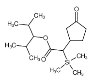 2,4-dimethylpent-3-yl 2-(trimethylsilanyl)-2-(3-oxocyclopentyl)acetate_679836-06-7
