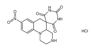 2,3,4,4a-tetrahydro-8-nitrospiro[1H-pyrazino[1,2-a]quinoline-5(6H),5'(2'H)-pyrimidine]-2',4',6'(1'H,3'H)-trione monohydrochloride_679839-86-2