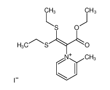 1-(3-ethoxy-1,1-bis(ethylthio)-3-oxoprop-1-en-2-yl)-2-methylpyridin-1-ium iodide CAS:67988-75-4 manufacturer & supplier