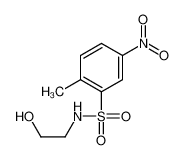 N-(2-hydroxyethyl)-2-methyl-5-nitrobenzenesulfonamide_68003-40-7