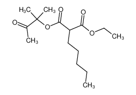 2-Pentyl-malonic acid 1,1-dimethyl-2-oxo-propyl ester ethyl ester_68018-83-7