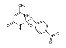 6-methyl-2-(4-nitro-phenoxy)-2-oxo-2,3-dihydro-1H-2λ5-[1,3,2]diazaphosphinin-4-one_68019-51-2