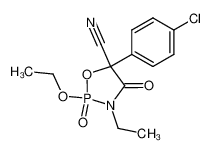 5-(4-chloro-phenyl)-2-ethoxy-3-ethyl-2,4-dioxo-2λ5-[1,3,2]oxazaphospholidine-5-carbonitrile_68019-83-0