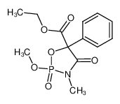 5-(ethoxycarbonyl)-2-methoxy-3-methyl-4-oxo-5-phenyl-1,3,2-oxazaphospholidine 2-oxide_68019-85-2