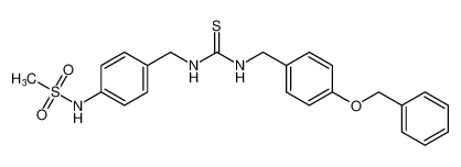 N-(4-((3-(4-(benzyloxy)benzyl)thioureido)methyl)phenyl)methanesulfonamide_680191-27-9