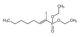 Phosphonic acid, [(1Z)-1-iodo-1-heptenyl]-, diethyl ester_680193-23-1