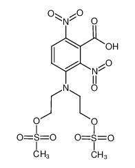 3-(bis{2-[(methylsulfonyl)oxy]ethyl}amino)-2,6-dinitrobenzoic acid_680199-45-5