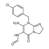 7-amino-8-[(4-chlorophenyl)methyl]-6-(formylamino)-2,3-dihydroimidazo[1,2-a]pyrimidin-5(8H)-one_68020-41-7