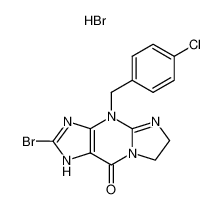 2-bromo-4-((4-chlorophenyl)methyl)-6,7-dihydro-3H-imidazo(1,2-a)purin-9(4H)-one hydrobromide CAS:68020-55-3 manufacturer & supplier