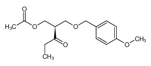 (R)-2-(((4-methoxybenzyl)oxy)methyl)-3-oxopentyl acetate_680201-76-7