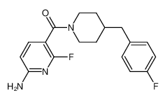 (6-Amino-2-fluoro-pyridin-3-yl)-[4-(4-fluoro-benzyl)-piperidin-1-yl]-methanone_680207-94-7
