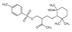 2-acetyl-4-((1S,2S)-2-hydroxy-2,6,6-trimethylcyclohexyl)butyl 4-methylbenzenesulfonate_680218-19-3