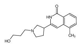 3-[1-(3-hydroxypropyl)pyrrolidin-3-yl]-5-methyl-2H-isoquinolin-1-one_680223-61-4