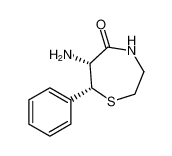 rel-(6R,7R)-6-amino-7-phenyl-1,4-thiazepan-5-one_680230-22-2