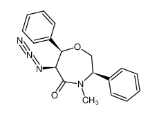 (3R,6S,7R)-6-azido-4-methyl-3,7-diphenyl-[1,4]oxazepan-5-one_680230-92-6