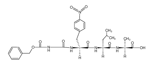 (S)-2-{(S)-2-[(S)-2-(2-Benzyloxycarbonylamino-acetylamino)-3-(4-nitro-phenyl)-propionylamino]-4-methyl-pentanoylamino}-propionic acid_68041-36-1