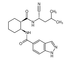 N-((1S,2R)-2-(((S)-1-cyano-3-methylbutyl)carbamoyl)cyclohexyl)-1H-indazole-5-carboxamide_680568-87-0