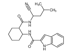 N-(2-((1-cyano-3-methylbutyl)carbamoyl)cyclohexyl)-1H-indole-2-carboxamide_680569-02-2
