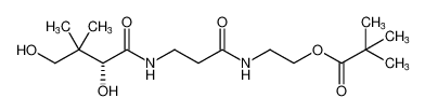(R)-2-(3-(2,4-dihydroxy-3,3-dimethylbutanamido)propanamido)ethyl pivalate_680583-14-6