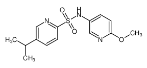 2-Pyridinesulfonamide, N-(6-methoxy-3-pyridinyl)-5-(1-methylethyl)-_680591-23-5