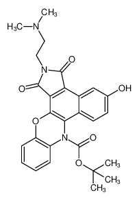 tert-butyl 2-(2-(dimethylamino)ethyl)-5-hydroxy-1,3-dioxo-2,3-dihydrobenzo[a]pyrrolo[3,4-c]phenoxazine-8(1H)-carboxylate_680596-80-9