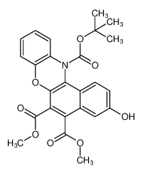 12-(tert-butyl) 5,6-dimethyl 3-hydroxy-12H-benzo[a]phenoxazine-5,6,12-tricarboxylate_680596-87-6