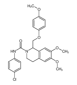 N-(4-chlorophenyl)-6,7-dimethoxy-1-((4-methoxyphenoxy)methyl)-3,4-dihydroisoquinoline-2(1H)-carboxamide CAS:680603-89-8 manufacturer & supplier