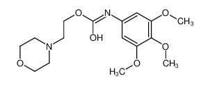 2-morpholin-4-ylethyl N-(3,4,5-trimethoxyphenyl)carbamate_68061-31-4
