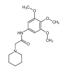 piperidino-acetic acid-(3,4,5-trimethoxy-anilide)_68061-33-6