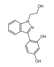 4-[1-(2-hydroxyethyl)-1H-indazol-3-yl]benzene-1,3-diol_680613-36-9