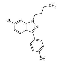 4-(1-butyl-6-chloro-1H-indazol-3-yl)phenol_680613-71-2