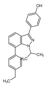 Phenol, 4-[7-(4-ethylphenyl)-1-(1-methylethyl)-1H-indazol-3-yl]-_680614-03-3