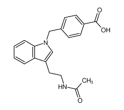 4-[3-(2-acetylamino-ethyl)-indol-1-ylmethyl]-benzoic acid_68062-90-8