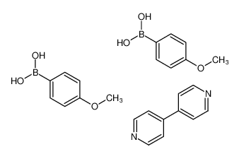 Boronic acid, (4-methoxyphenyl)-, compd. with 4,4'-bipyridine (2:1)_680624-97-9