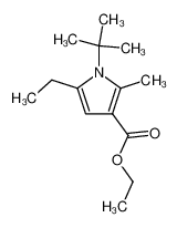1-tert-butyl-5-ethyl-2-methyl-pyrrole-3-carboxylic acid ethyl ester_68067-02-7