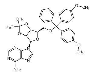 O5'-(4,4'-dimethoxy-trityl)-O2',O3'-isopropylidene-adenosine_68074-34-0